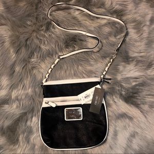 Nicole Miller Crossbody Purse Black&White NWT